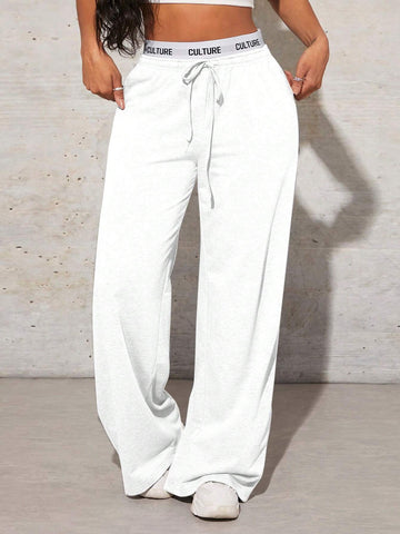 Pantaloni SHEIN, alb