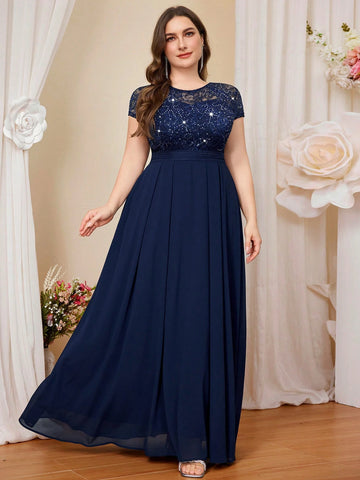 Rochie maxi SHEIN, albastru