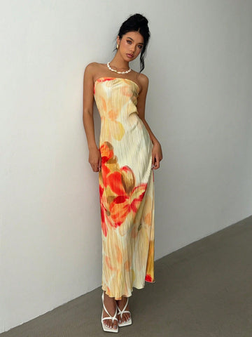 Rochie maxi SHEIN, mix culori