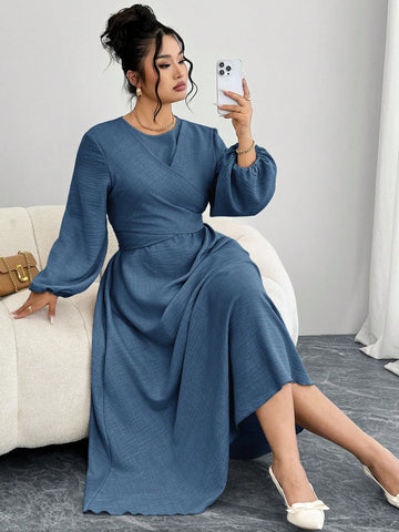 Rochie maxi SHEIN, albastru