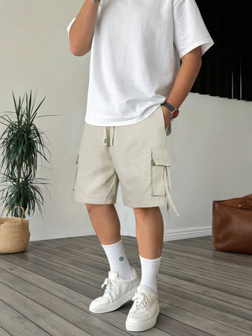 Pantaloni scurți SHEIN, crem