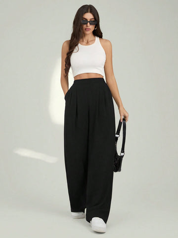 Pantaloni SHEIN, negru