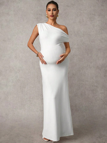 Rochie maxi SHEIN, alb