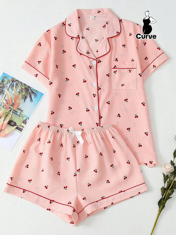 Compleu pijamale SHEIN, roz
