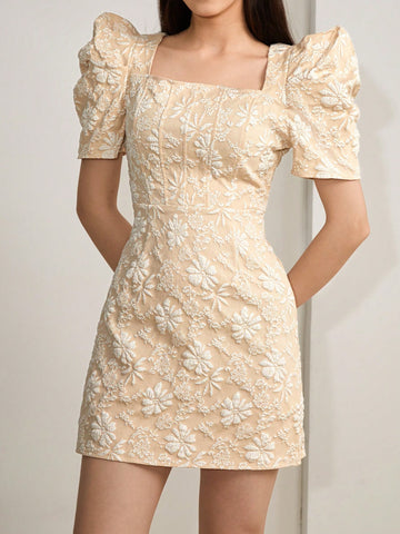 Rochie mini SHEIN, crem