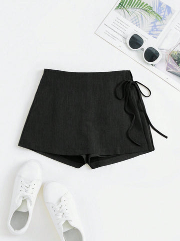 Pantaloni scurți SHEIN, negru
