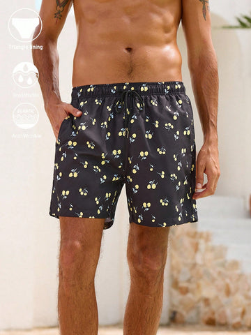 Short de plajă SHEIN, negru