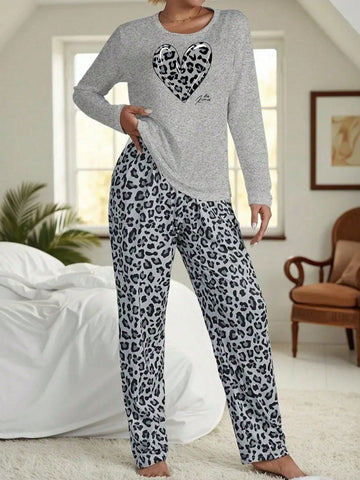 Compleu pijamale SHEIN, gri
