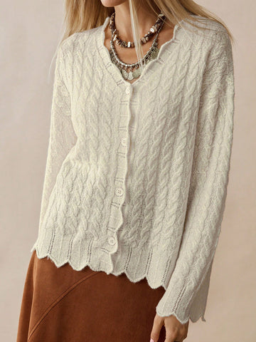Cardigan SHEIN, crem