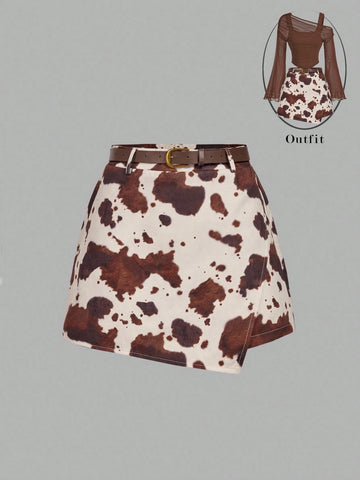 Fustă pantalon SHEIN, mix culori