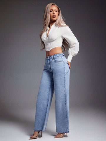 Jeans SHEIN, albastru