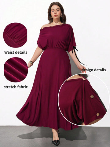 Rochie maxi SHEIN, vișiniu