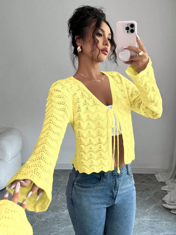 Cardigan SHEIN, galben