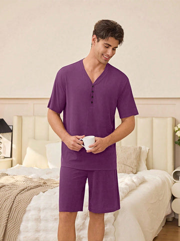 Compleu pijamale SHEIN, mov