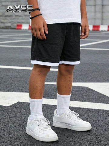 Pantaloni scurți SHEIN, negru