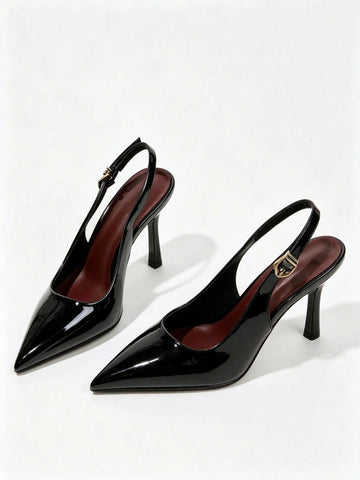 Pantofi cu toc SHEIN, negru