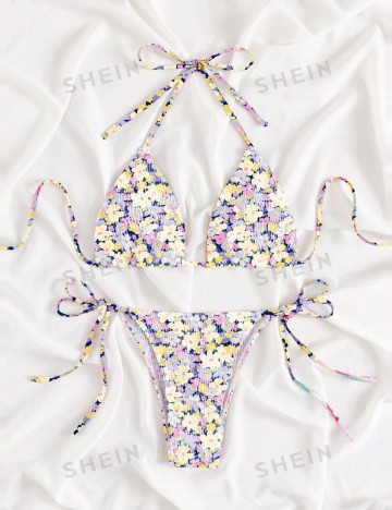 Costum de baie Shein, mix culori