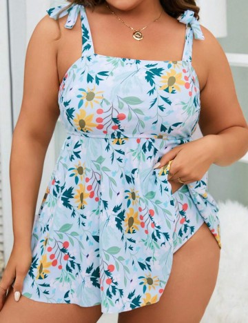 Costum de baie Shein Curve+, mix culori