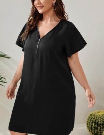 Rochie mini Shein Curve+, negru