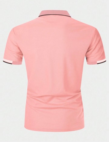 Tricou polo Shein, roz