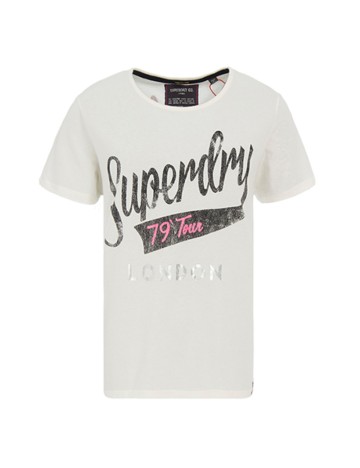 Tricou Superdry, crem