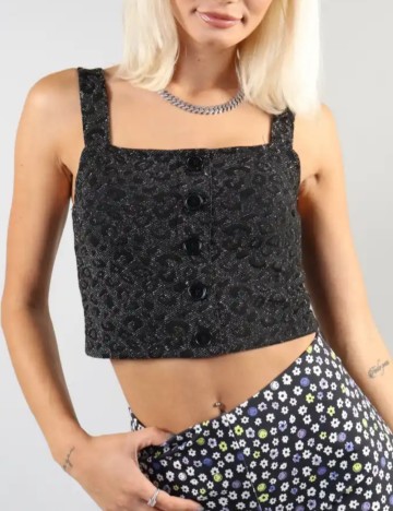 Top TALLY WEIJL, negru