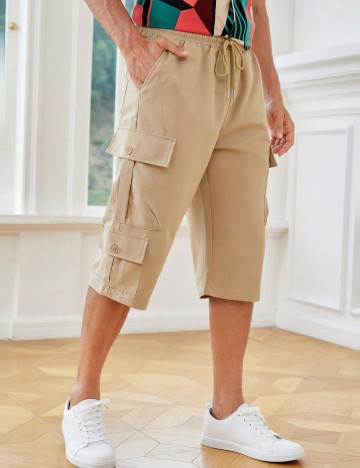 Pantaloni 3/4 Shein, maro