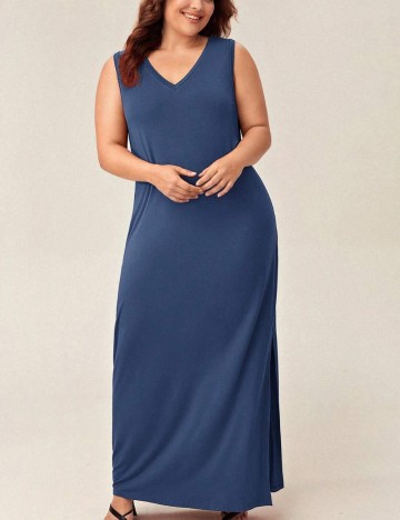 Rochie maxi Shein Curve+, albastru