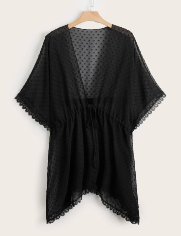 Kimono Shein Curve+, negru