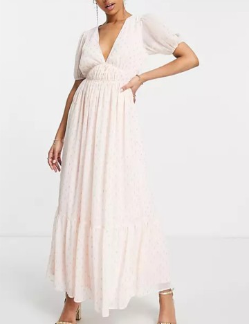 Rochie maxi Miss Selfridge, roz