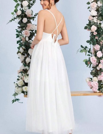 Rochie de ocazie și bridal Shein, alb