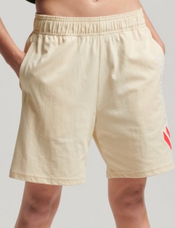 Pantaloni scurți Superdry, crem