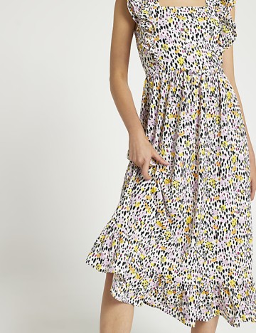 Rochie midi River Island, mix culori