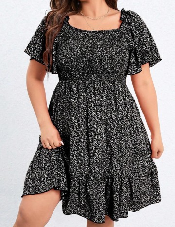 Rochie mini Shein Curve+, mix culori