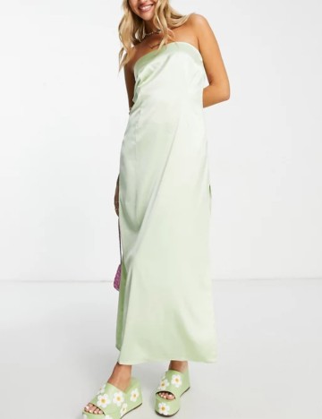 Rochie maxi Collusion, verde deschis