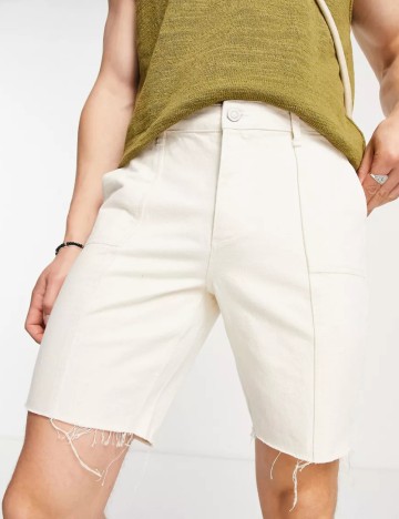 Pantaloni scurți ASOS, crem