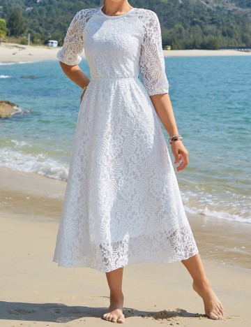 Rochie Shein, alb