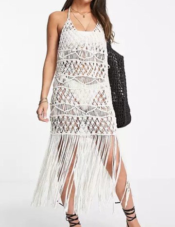 Rochie de plajă Miss Selfridge, crem