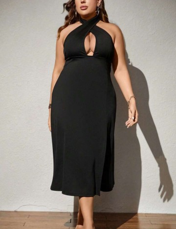 Rochie maxi Shein Curve+, negru