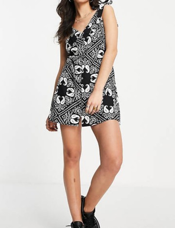 Rochie mini Topshop, mix culori