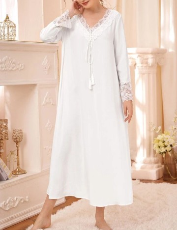 Rochie De Noapte Shein, crem