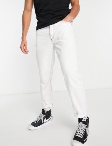 Jeans Topman, alb