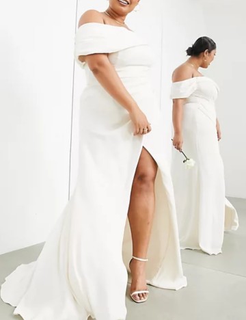 Rochie de ocazie și bridal ASOS, crem