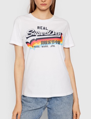 Tricou Superdry, alb