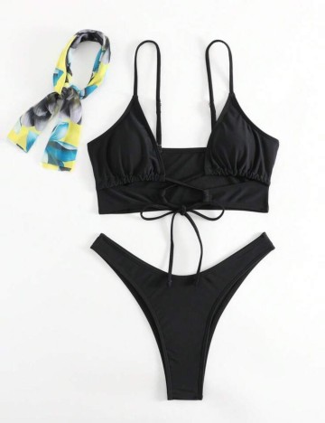 Set costum de baie Shein, negru