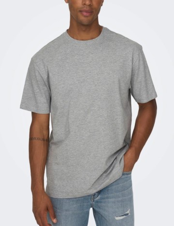 Tricou Only & Sons, gri