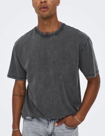Tricou Only & Sons, gri