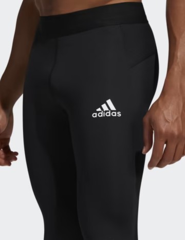 Colanți scurți Adidas, negru