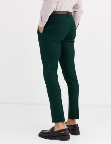 Pantaloni de costum ASOS, verde