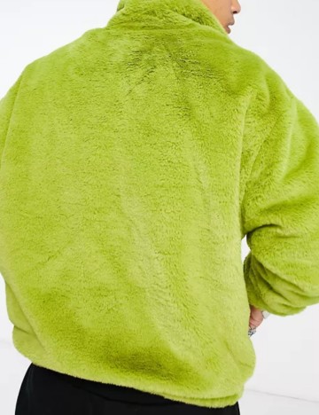 Bluză cu fermoar ASOS, verde